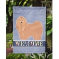 thumbnail image 3 of Carolines Treasures CK3660GF Tan Lhasa Apso Welcome Garden Size Flag, 3 of 3