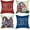 Gnome, variant on 4th of July Patriotic Decorative Throw Pillow Covers 18x18 Set of 4, USA America Love Heart Independence Day Outdoor Pillowcase, American Blue Red White Stripes Stars Cushion Case Home Decor