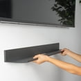 thumbnail image 6 of Hangman No Stud Sound Bar Shelf - SBS32-K - 32" - Black - Solid Aluminum with Durable Powder Coated Finish, 6 of 9