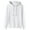 White, variant on Jalioing Long Sleeve Sweatshirt for Men Casual Solid Drawstring Hoodies with Pocket Basic Hooded Pullover