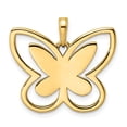 thumbnail image 3 of Auriga Fine Jewelry 14K Yellow Gold and White Rhodium Diamond-cut Butterfly Pendant (L-21.22 mm, W-24.39 mm), 3 of 6