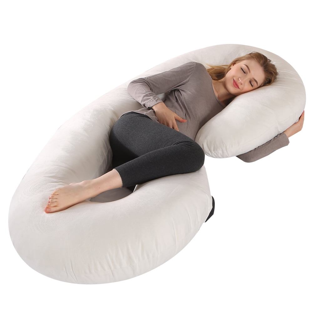 C/U Shaped Full Body Pregnancy Pillow, Maternity Body Pillow for