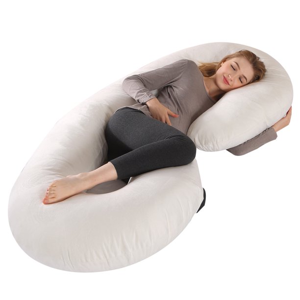 C/U/J Shaped Full Body Pregnancy Pillow, Maternity Body Pillow for