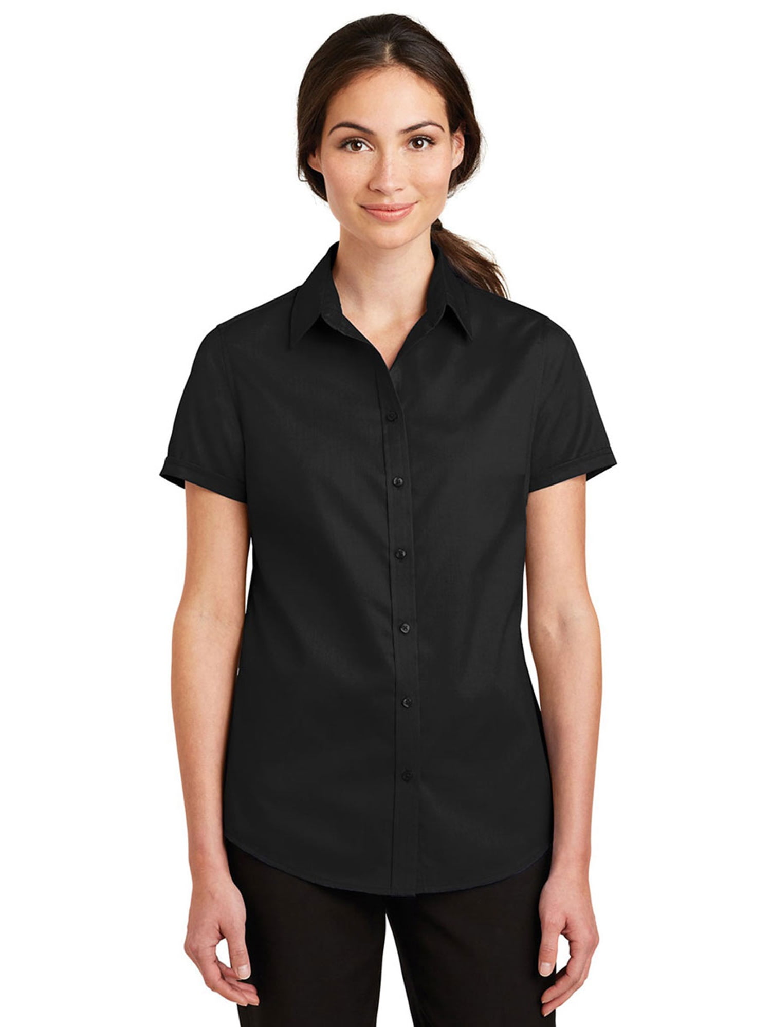 Port Authority Port Authority Women's Short Sleeve SuperPro Twill