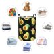 thumbnail image 4 of Balery Flowers Avocado Cesta de ropa redonda con asas, impermeable, independiente, para ropa, juguetes, dormitorio y familia-Small, 4 of 6
