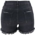 thumbnail image 6 of Fesfesfes Jeans for Women Pocket Solid Jeans Denim Pants Female Hole Bottom Casual Shorts, 6 of 7