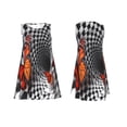thumbnail image 7 of Honeii Butterflies Optical Illusion Print Women's Sleeveless Dress, Loose Fit Casual Dress for Women, Summer Fashion Dress, 7 of 7
