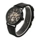 thumbnail image 3 of Muñeca Reloj De Pulsera De Moda Reloj Mecánico Semiautomático Con Patrón Hueco Para Hombre, 3 of 7