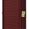 thumbnail image 5 of 4 Panels Room Divider Folding Screen Pegboard Insert Red Color 71' High x 70" Wide Freestanding, 5 of 6