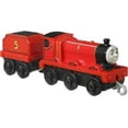 thumbnail image 4 of Thomas & Friends Thomas & James Diecast Metal Push-Along Toy Train Pack, 2 Engines, 4 of 6