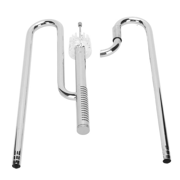 Tubo de Lirio de Metal para Acuario Juego de Tubos de Entrada y Salida de Acero Inoxidable Desnatador de Superficie de Metal que Regula el Agua con 2 Soportes Acrílicos para ANGGREK Otros