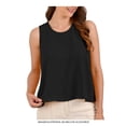 thumbnail image 1 of Blusa George para Mujer, Blusa Básica Cuello Redondo Sin Manga Negro Talla M, 1 of 4