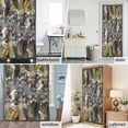 thumbnail image 6 of Gold Black Palm Leaves Fabric Shower Curtain Summer Tropical Washable Shower Curtains for Bathroom, Waterproof Bath Curtain with Hooks Home Decor 36x72in, 6 of 8