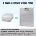 5Layer Aluminized Grease Range Hood Filter Metal Mesh Extractor