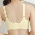 thumbnail image 6 of Women's 1-Pack Seamless Sports Bra, Wireless No Underwire Bras, Wirefree Pullover Bra, Soft Support Gathered Back, Breathable Comfort, Ladies Daily Yoga Bra | TruBelle,Beige L, 6 of 6