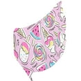 thumbnail image 3 of GZHJMY Women Girls Long Silk Scarf, Cute Pink Watermelon Unicorn Ice Cream Summer Lightweight Shawl, Outdoor Floral Large Wrap 71X35 Inch, 3 of 5