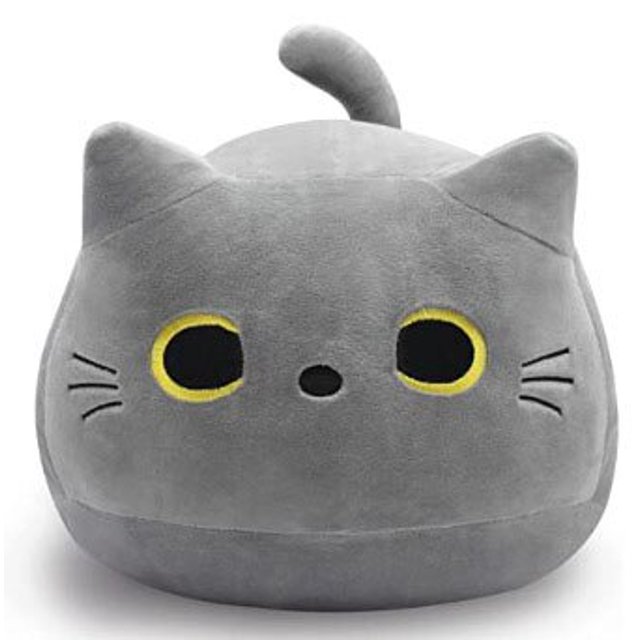 Almohada de gato negro Kawaii para niños y niñas, muñeco de peluche bonito de alta calidad, regalo de animales de dibujos animados, decoración para niños, 8-40CM Fivean unisex