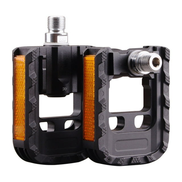 Reflective Safety Features on Foldable Bike Pedals 9/16 Inch for E Bikes