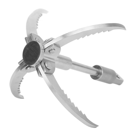 Folding Grappling Hook, Heavy Duty Grappling Hook Stainless Steel with Claw for Outdoor Mountaineering Activities