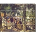 thumbnail image 1 of Ceramic Tile Mural-Auguste Renoir Country Painting 52. 30" w x 24" h using (20) 6 x 6 ceramic tiles, 1 of 3