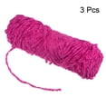 thumbnail image 3 of Unique Bargains Fil Chenille en Velours Polyester Rose Rouge, 3 Écheveaux, 3 of 7