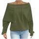 thumbnail image 2 of Ailaofu Womens Off the Shoulder Oversized Sweatshirts Sweatshirts for Women Fashion Pullover Sweater Tops, 2 of 6