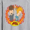 thumbnail image 3 of Beavis & Butthead - Rock Flames - Men's Long Sleeve T-Shirt, 3 of 5
