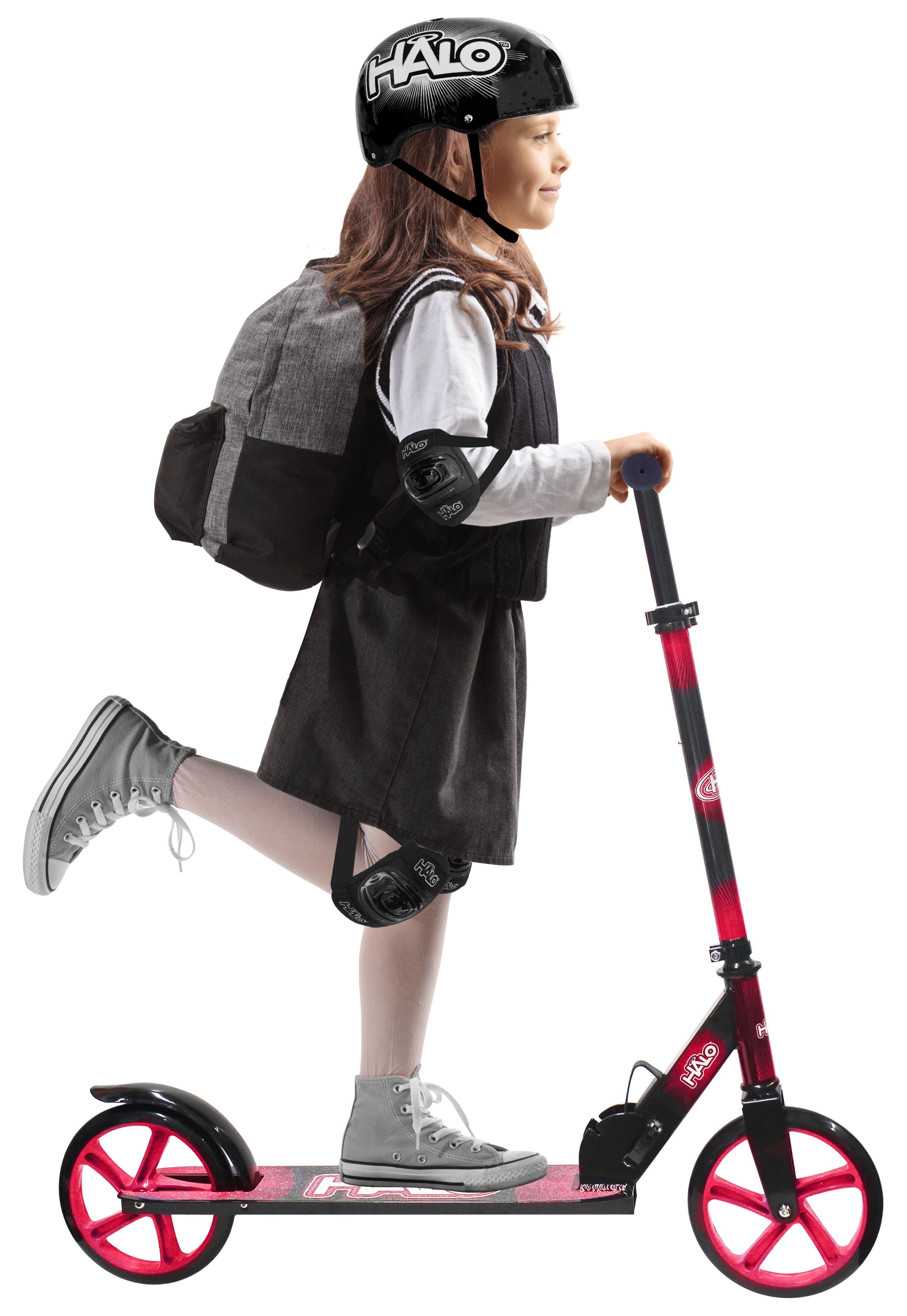 HALO Rise Above Supreme Big Wheel (8") Scooter - Red -  Designed for all Riders, Adults, Teens, Tweens, Children (Unisex) - Commuting Made Easy!