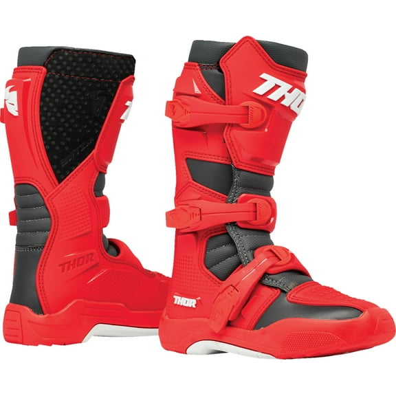Thor Blitz XR Youth MX Offroad Boots Red 1 USA