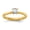 Yellow, variant on Diamond2Deal 14k White Gold Lab Grown Diamond Solitaire Complete Engagement Ring for Women Size- 7