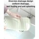 thumbnail image 3 of Large Kitchen Sink Splash Guard, 24 Inch (Approx. 61.0 cm) Faucet Pad Splash Guard, Handle Drip Catcher Tray, Bathroom Countertop Protection (White), 3 of 3