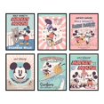 thumbnail image 1 of Decoración de pared con estampado de pelucas grandes de Mickey Mouse Art Disney, juego de 6, 1 of 8