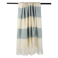 thumbnail image 2 of Design Imports CAMZ10385 Rugby Stripe Acrylic Throw - Blue, 2 of 5