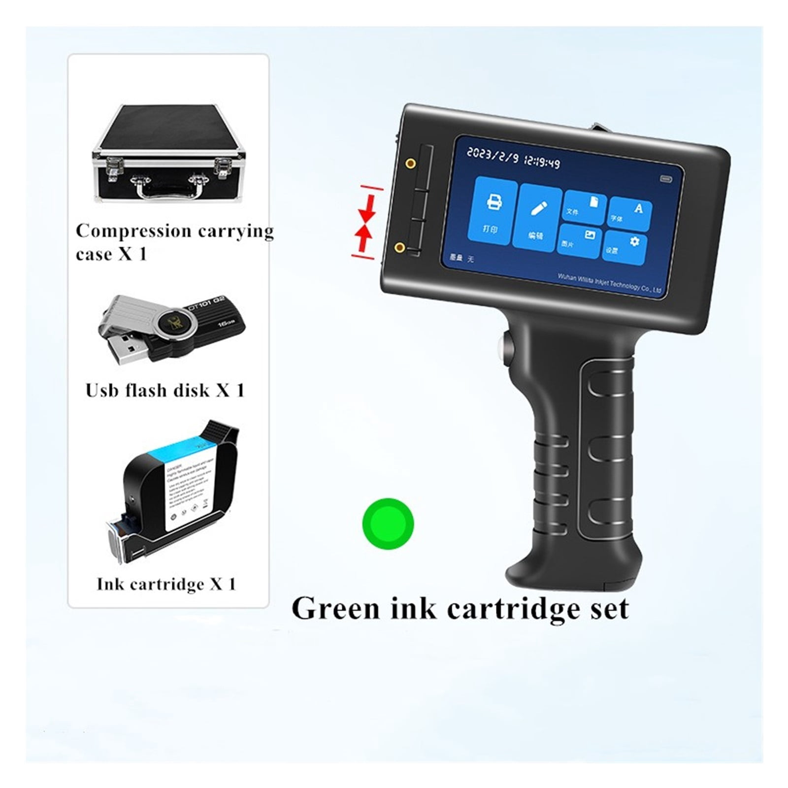 12.7mm Online Variable Batch Code Numbering Label Portable Handheld Printer, Smart Thermal Inkjet Printer ,Versatile Surface Compatibility