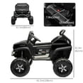 thumbnail image 3 of Aosom 12V Battery Powered Licensed Mercedes-Benz Unimog Ride on Truck Black, 3 of 10