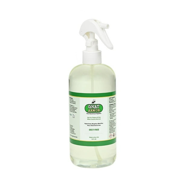 Gnat Armor Plant Based Spray for Gnats, Mosquitos, Black Flies, Fleas, Ticks, and NoSeeUms