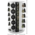 thumbnail image 2 of 20 Jar Revolving Countertop Spice Rack with Spices Included, FREE Spice Refills for 5 Years, Polished Stainless Steel with Black Caps, 30020, 2 of 8