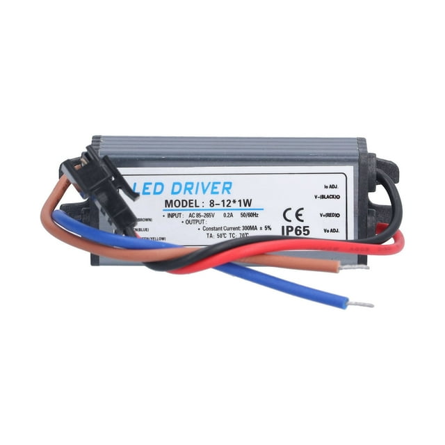 LED Power Adapter, AC To DC Safe Durable Waterproof Sturdy Long Service Life LED Driver for Low Voltage LED Lights