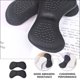 thumbnail image 3 of ADDHAT 4Pares Almohadillas Para Talones Autoadhesivas En Negro Para Evitar Rozaduras Y Dolor, 3 of 5