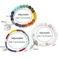 thumbnail image 5 of Leander Healing Crystal Bracelets for Women, 8mm Beaded Natural Stone Stretch Chakra Bracelets Tree of Life Bracelet Jewelry Gifts for Women, 5 of 7