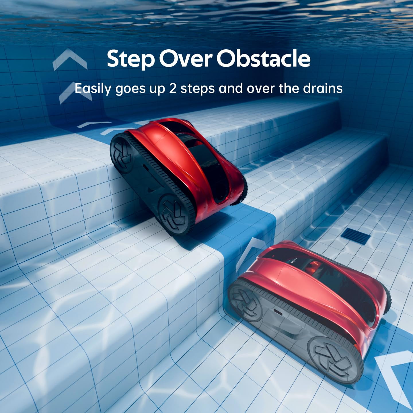 iGarden Pool Cleaner K Pro, 10H Runtime, Cordless Robotic Pool Vacuum for Inground Pools, Touchscreen, Smart Navigation, 200% Turbo Suction, Ultra-Fine Filtration, Auto-Parking