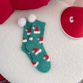 thumbnail image 2 of FhsagQ Chaussettes pour Hommes Jeu de Rôle Noël Dessin Animé Corail Velours Mi-Tube Chaussettes Chaudes Épaisses Rouges pour Hommes Entrejambe Ouvert 3TG Ensemble Chaussettes et Culottes Menthe Verte Taille Unique, 2 of 6