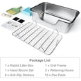 thumbnail image 5 of Stainless Steel Sifting Litter Box for Rabbit (XL), 5 of 11