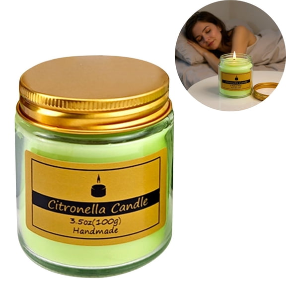 Citronella Scented Candles for Home, Natural Essential Oil Candles for Yard & Outdoor Use, Non-Toxic Candles for Indoor, Backyard, Travel & Home Decor, Birthday Gifts for Women