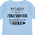 thumbnail image 4 of Inktastic My Daddy is a Firefighter and a Hero Boys or Girls Long Sleeve Toddler T-Shirt, 4 of 5