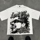 thumbnail image 3 of Camiseta holgada de manga corta con estampado de gran tamaño y cuello redondo de estilo hip-hop americano de alta calle de gran venta Y2K Harajuku Goth rock, 3 of 4