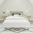 thumbnail image 2 of Max & Lily Scandinavian Full Size Bed Frame, Solid Wood Platform Bed with Headboard for Kids, 2 of 8