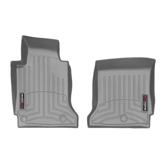 WeatherTech Custom Fit FloorLiners compatible with 2005-2013 Chevrolet Corvette - 1st Row (Driver & Passenger), Grey