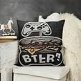 thumbnail image 2 of YINGXI Eat Sleep Game Repeat - Decorative Cozy Soft Throw Pillowcase Square Couch Cushion Cover for Home Decor Sofa Living Room Bed Car 20x20in, 2 of 5