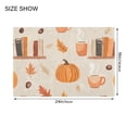 thumbnail image 4 of Yayeee Bath Rug for Bathroom Floor Non Slip Rectangle Fluffy Soft Absorbent Mat, 16"x24", Beige Fall Acorns Pattern, 4 of 7
